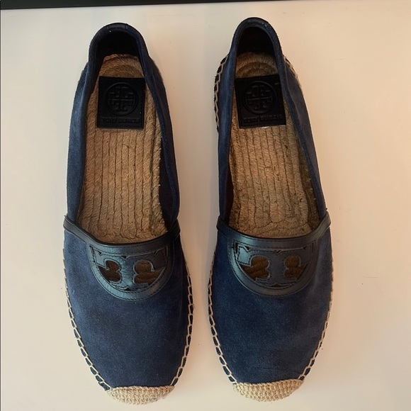 Tory Burch Women's Blue Espadrilles-Sz 9.5 - Picture 1 of 8